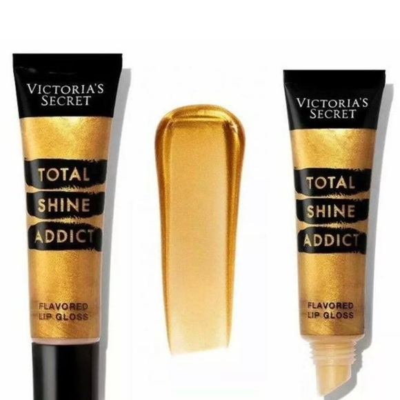 Victoria's Secret Other - VS GOLD CRUSH TOTAL SHINE ADDICT FLAVORED LIP GLOSS SHINE NEW